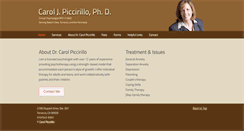 Desktop Screenshot of drcarolpiccirillo.com